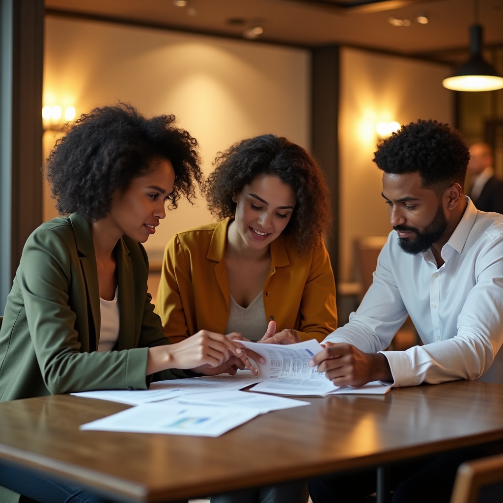 Echipa KPI Nefield lucrând la documentație pentru fonduri europene